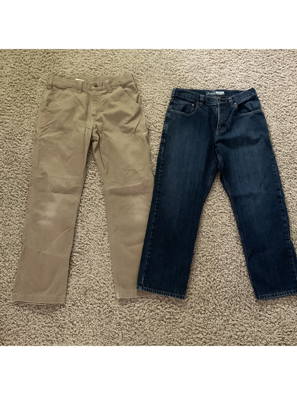 Lot Of 2 Carhartt Rugged Work Pants And Jeans 32x30